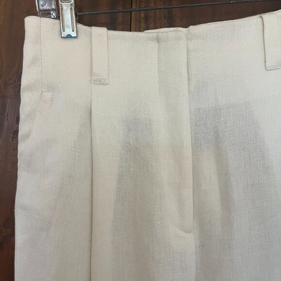 Massimo Dutti Studio NWT Wide Leg Linen Trousers, Sz 6 - Picture 2 of 8